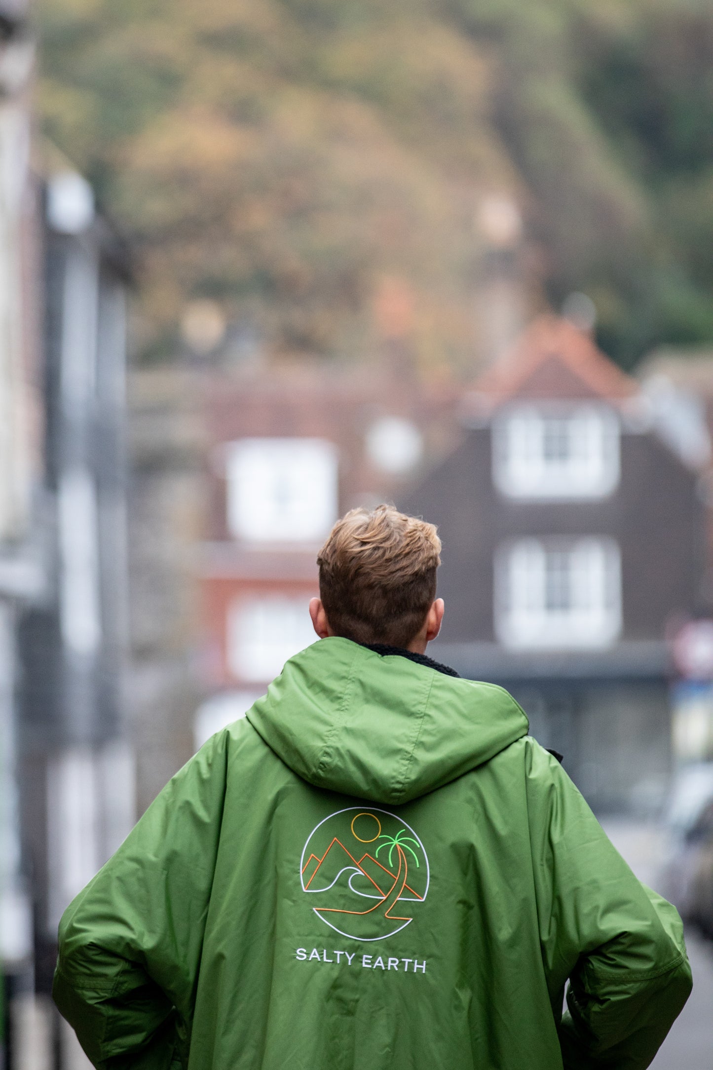 Salty Earth Waterproof Robe - Forest Green