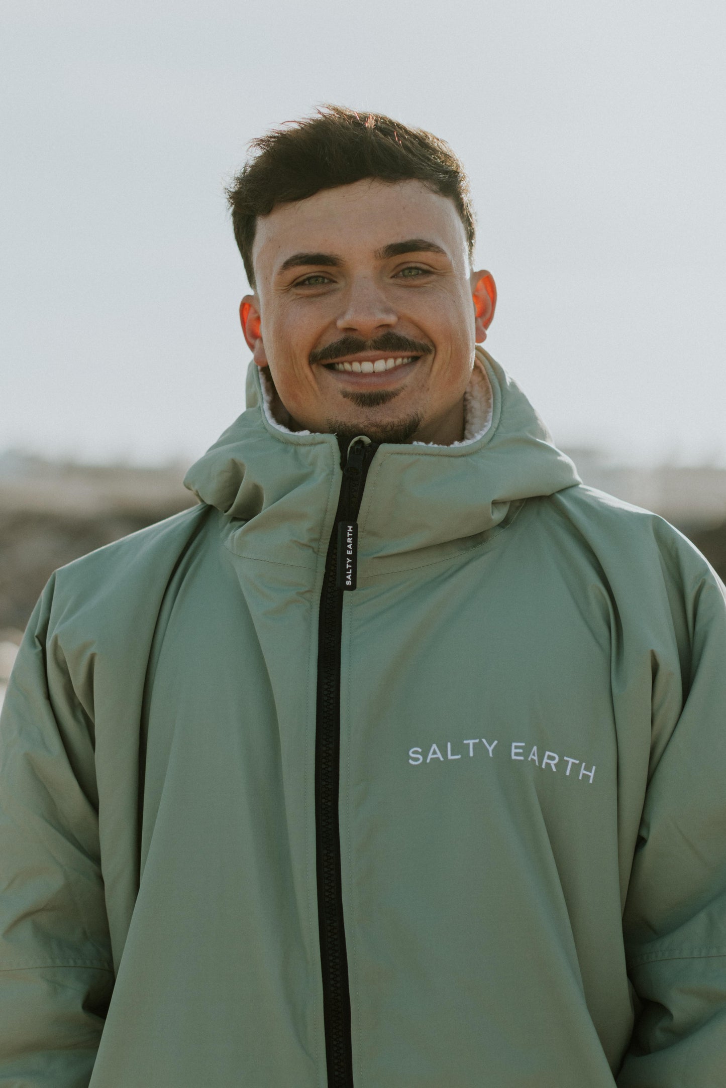 Salty Earth Waterproof Robe - Seagrass Green