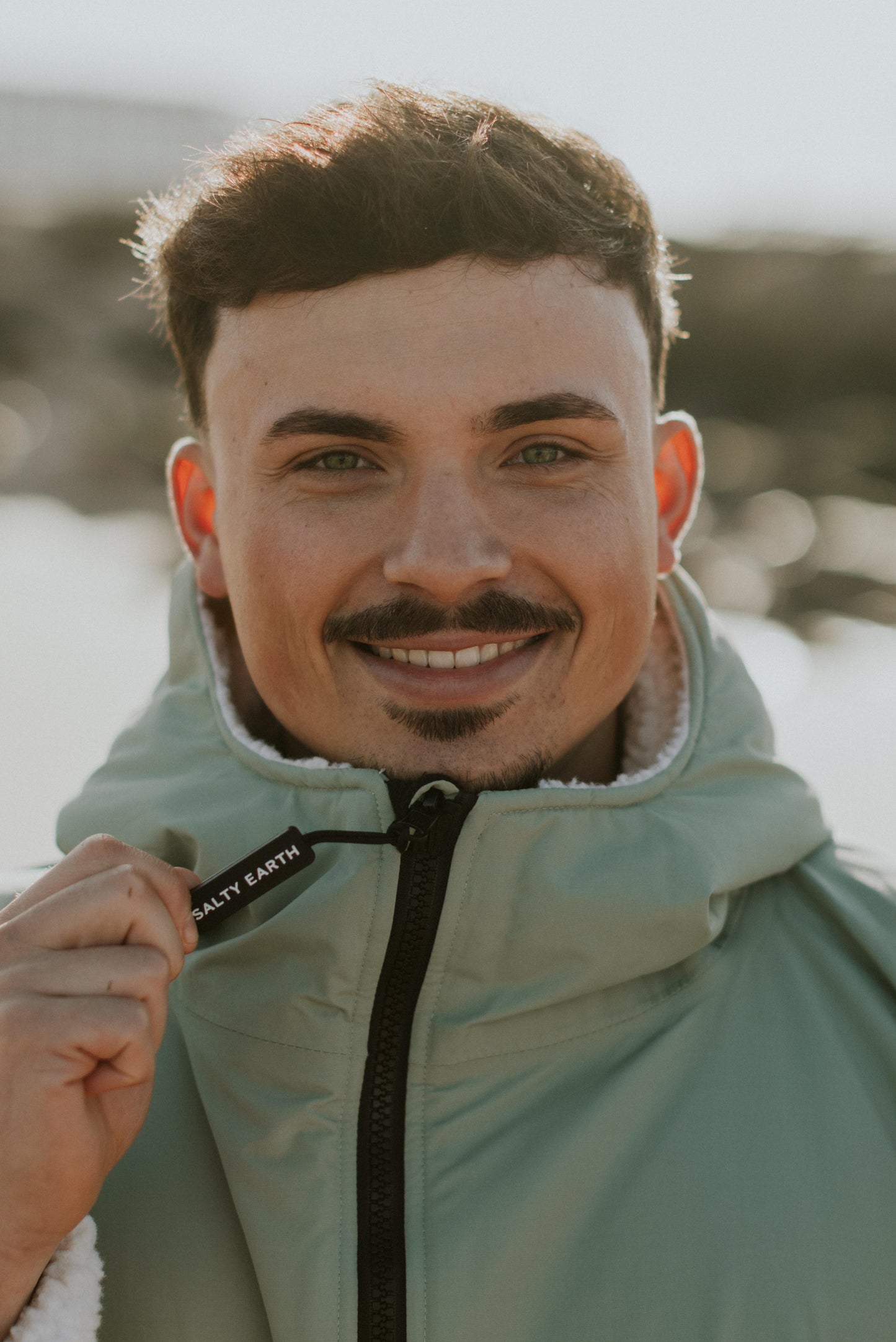 Salty Earth Waterproof Robe - Seagrass Green