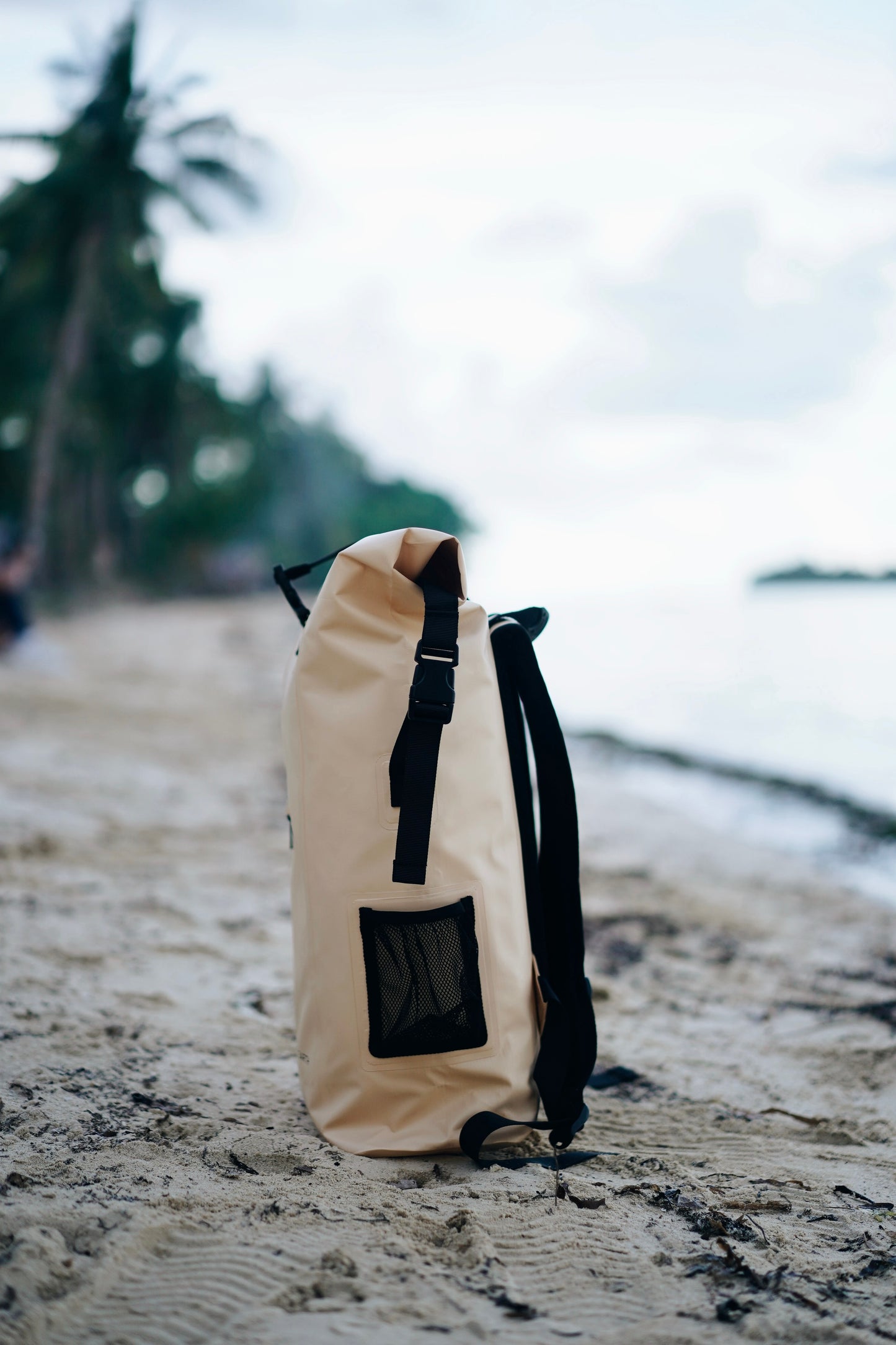 30L Recycled Dry Bag Backpack - Sand