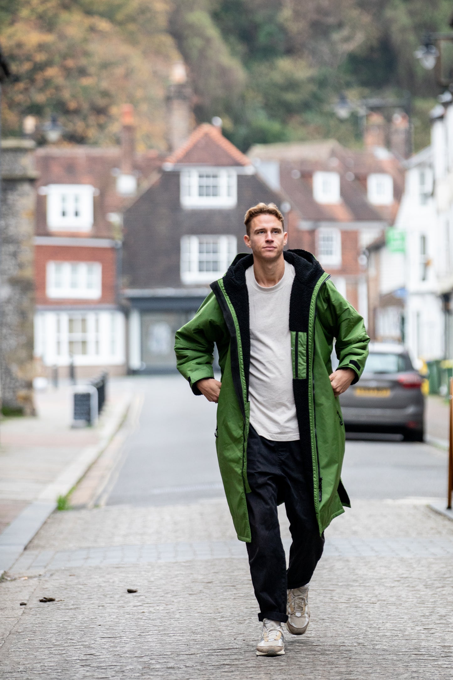 Salty Earth Waterproof Robe - Forest Green