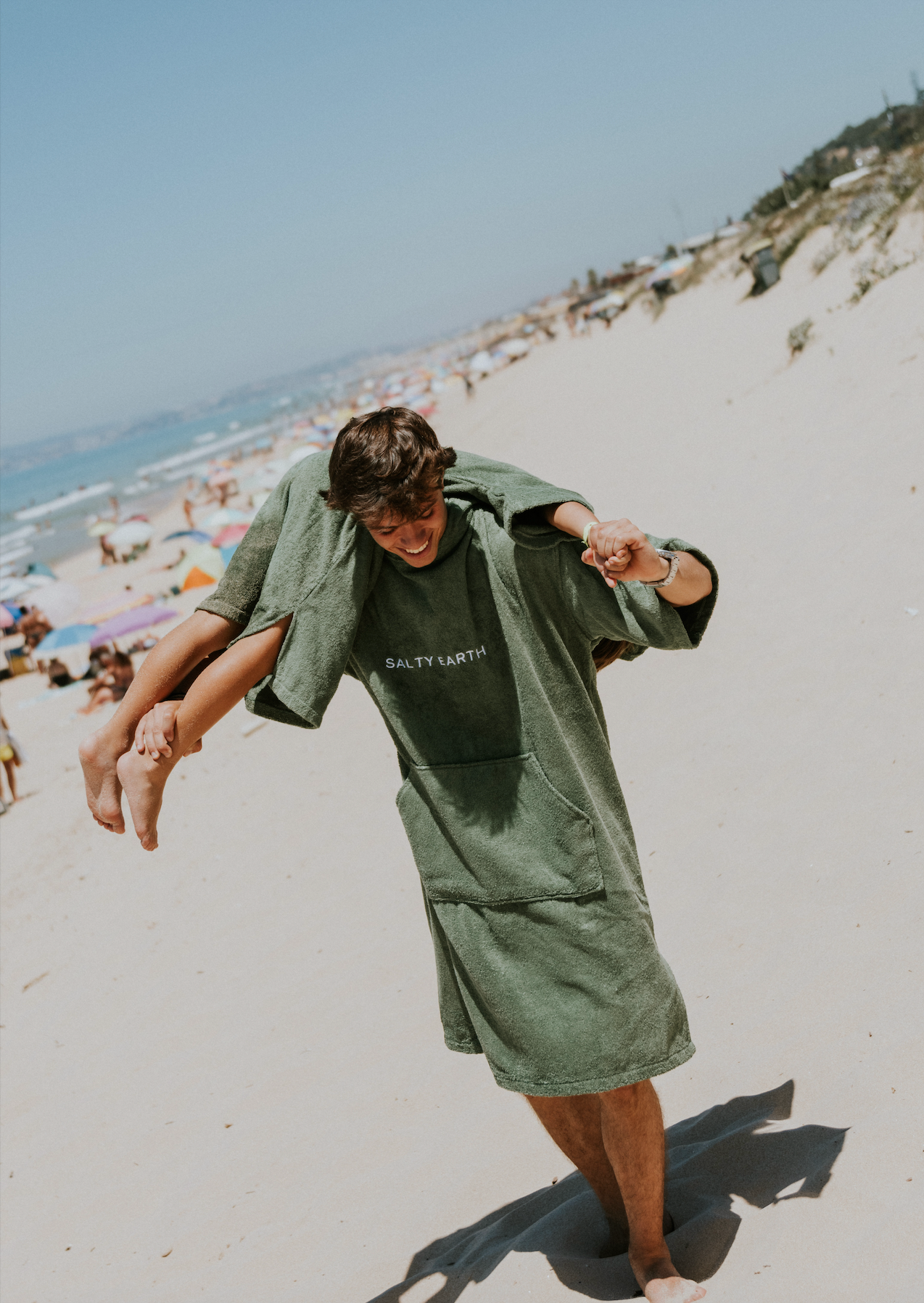 Salty Earth Towel Robe - Green