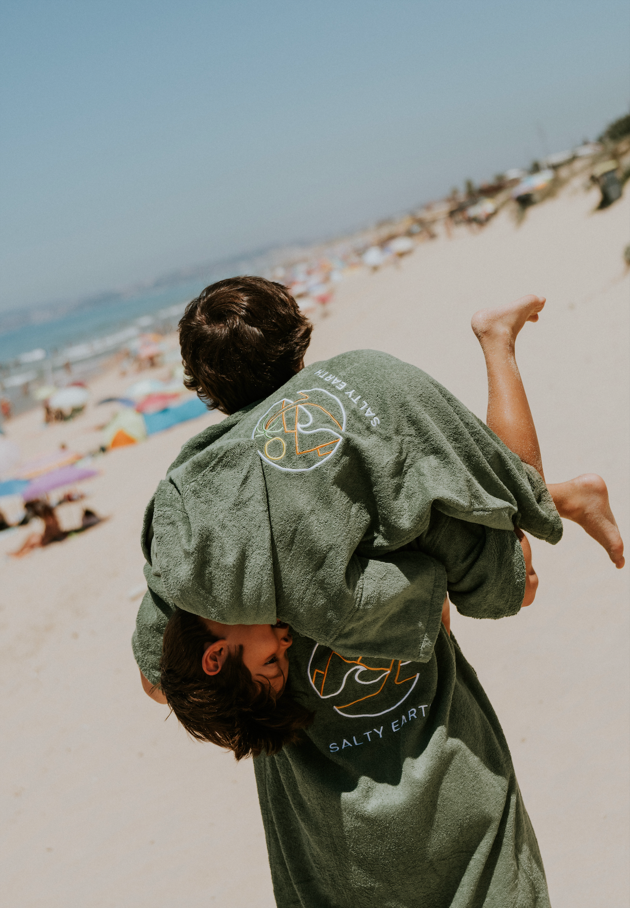 Salty Earth Towel Robe - Green