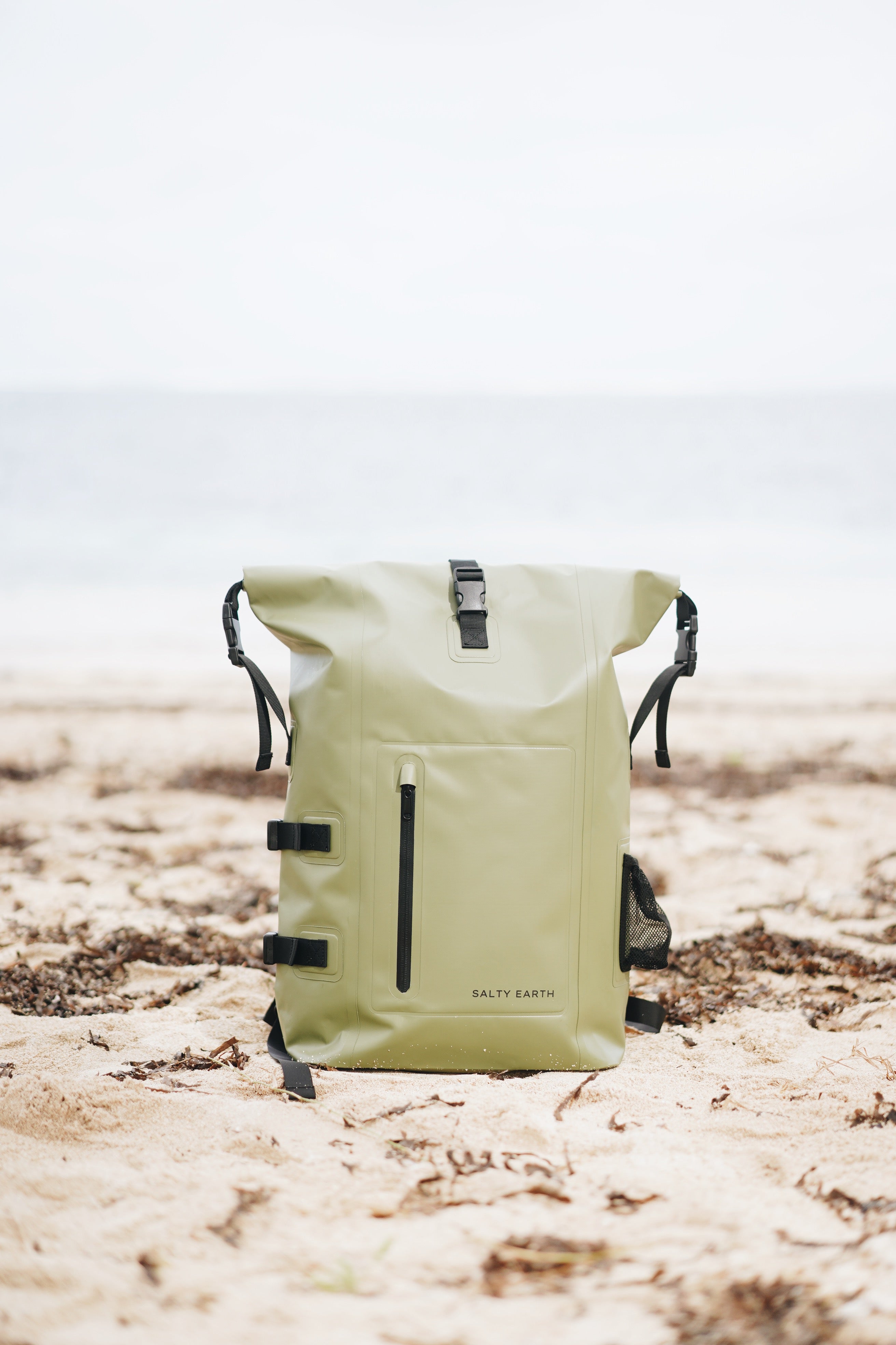 25L Recycled Dry Bag Backpack - Green – Salty Earth