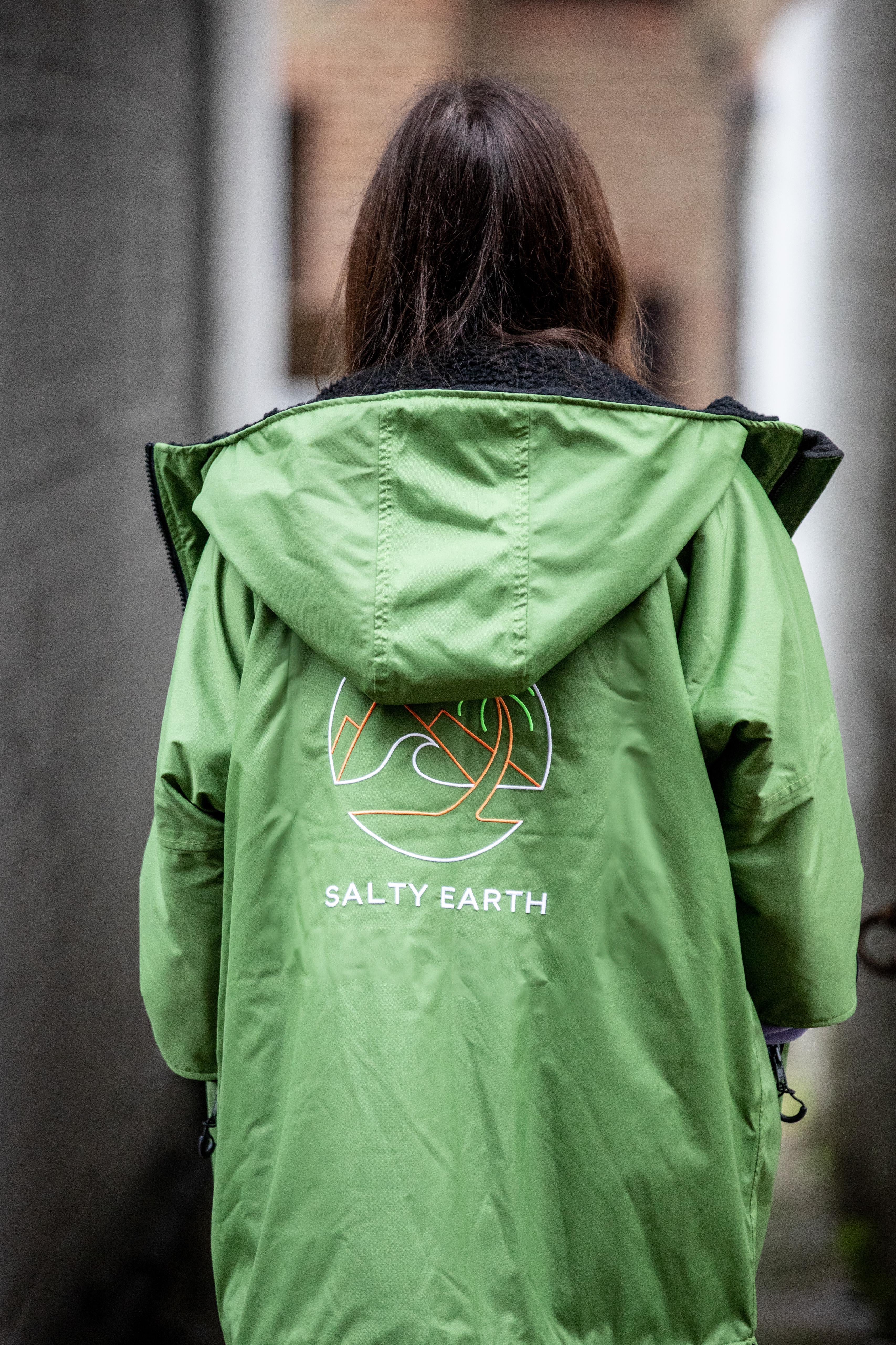 Super Earth Robe Salty Earth Waterproof Robe - Kids Forest Green