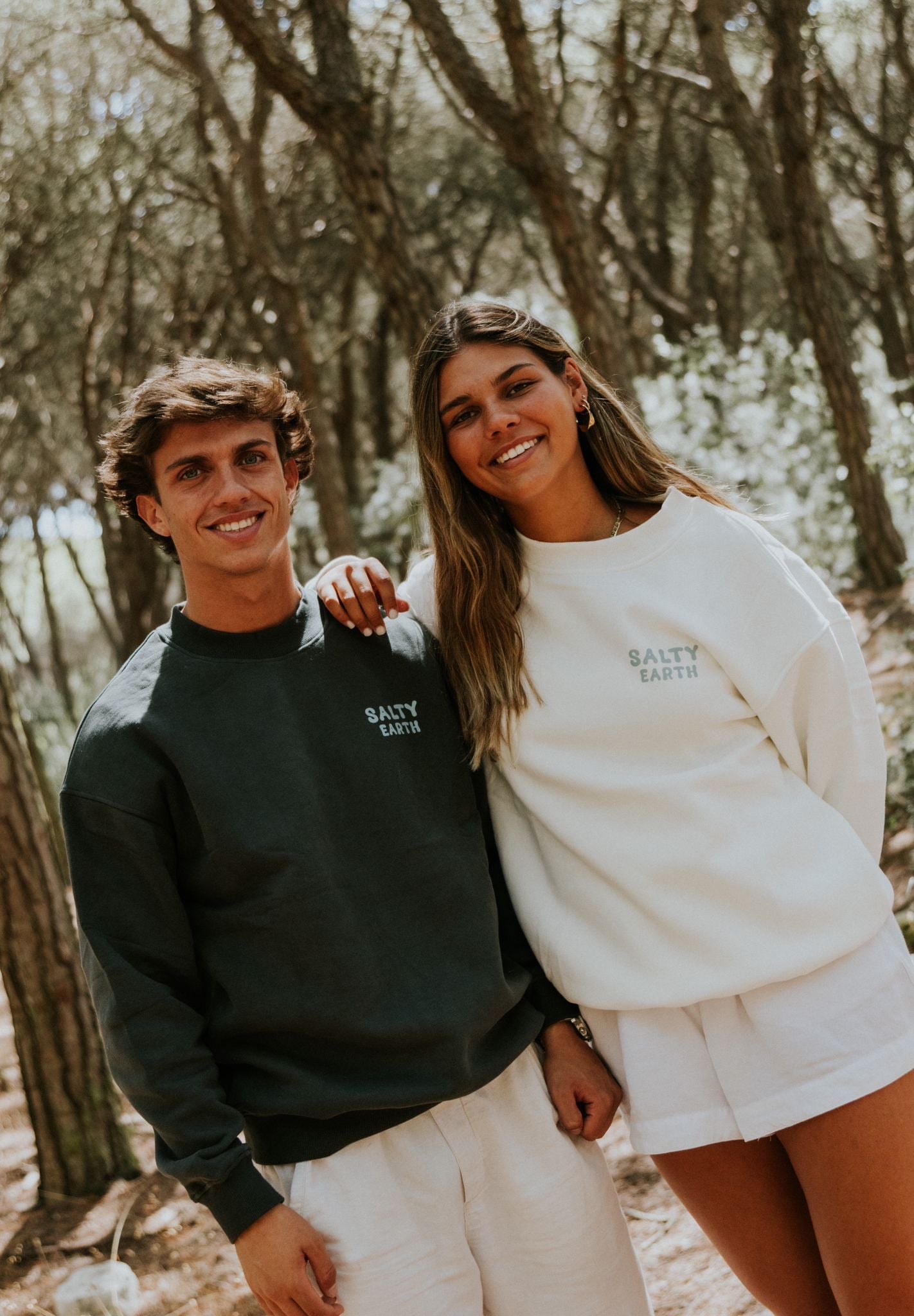 Salty Earth Palm Sweatshirt - Grey
