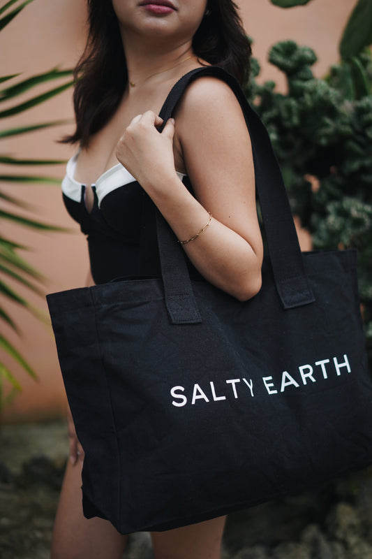 Salty Earth Tote Bag - Noir