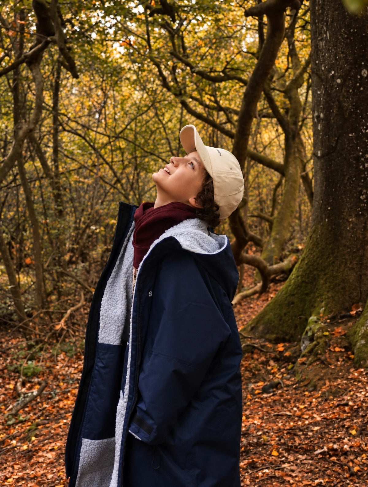 Salty Earth Waterproof Robe - Kids Deep Blue