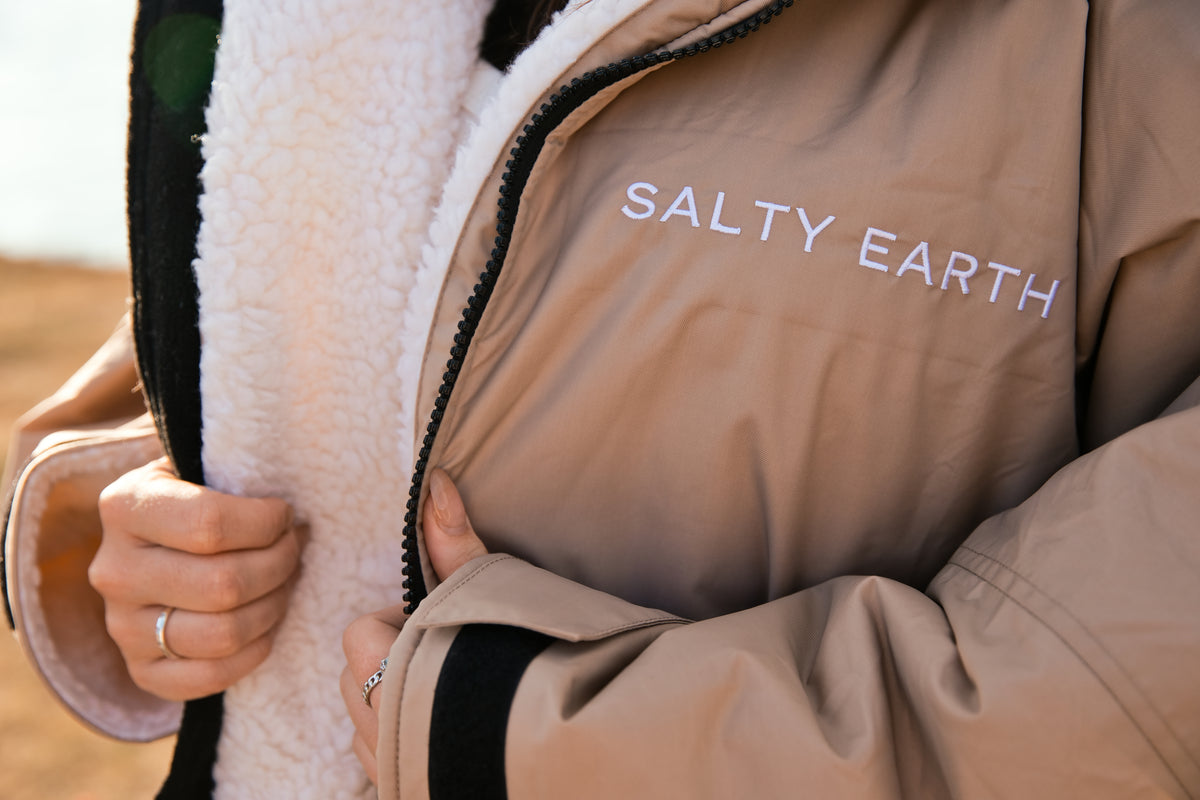 Salty Earth Waterproof Robe - Earth Clay