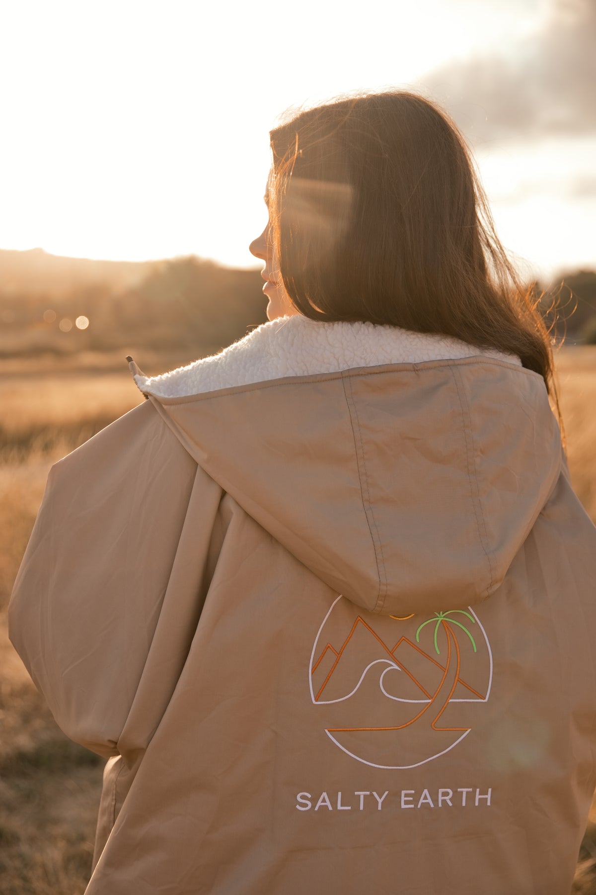 Salty Earth Waterproof Robe - Earth Clay