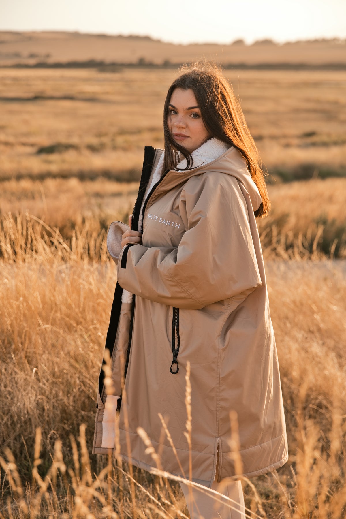 Salty Earth Waterproof Robe - Earth Clay