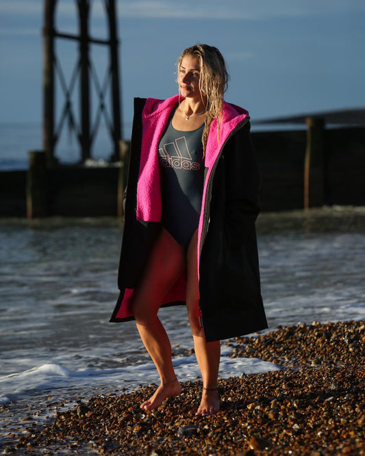 Salty Earth Waterproof Robe - Midnight Pink