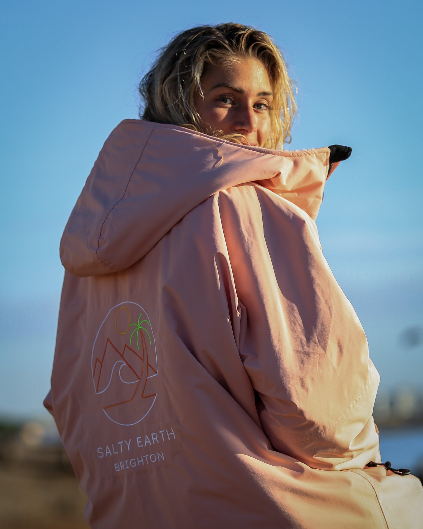 LONG SLEEVE SHORT ROBE SALTY SPLENDOUR